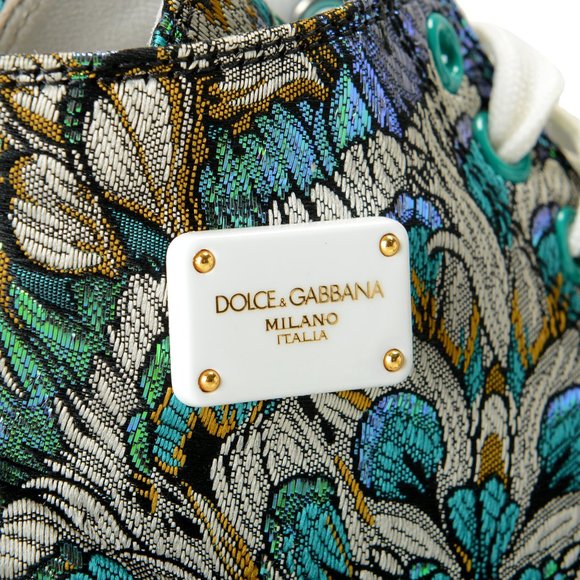 Dolce & Gabbana Women's High Top Floral Print Athletic Sneakers Shoes US 6 IT 36 - Picture 9 of 9
